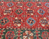 4x6 Red Green Ersari Afghan Hand Knotted Veg Dye Wool Area Rug